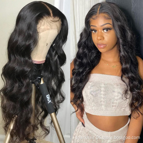Factory Outlet Virgin Indian Straight Hair Lace Front Wigs 10a Glueless Hd Full Lace Transparent Human Hair Wig With Baby Hair